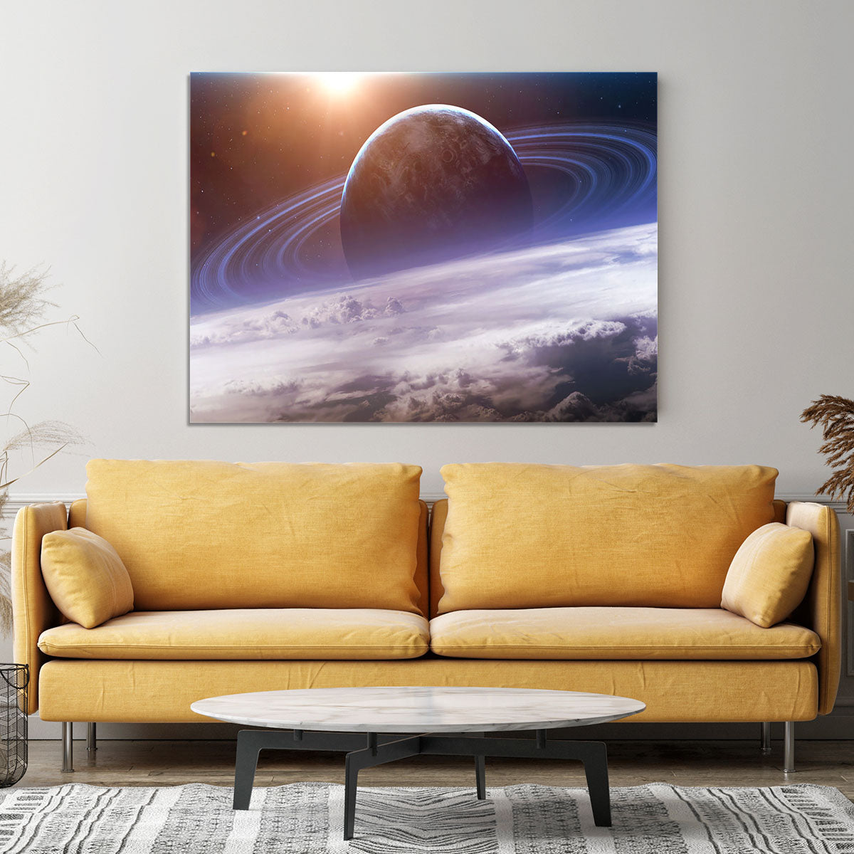 Universe scene with planets Canvas Print or Poster - Canvas Art Rocks - 4