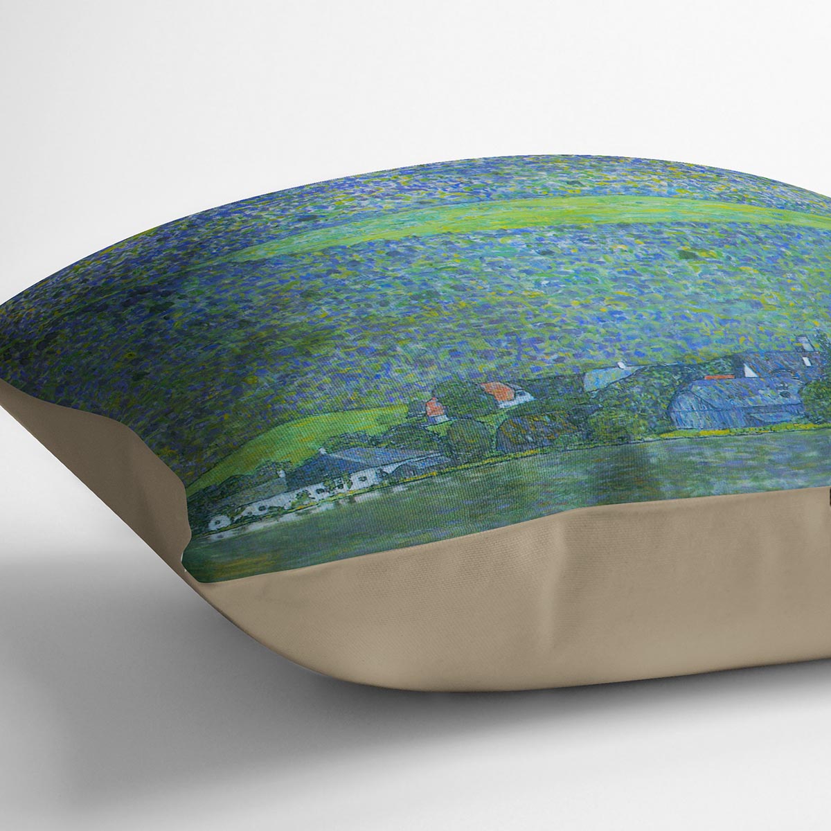 Unterach at the Attersee by Klimt Cushion