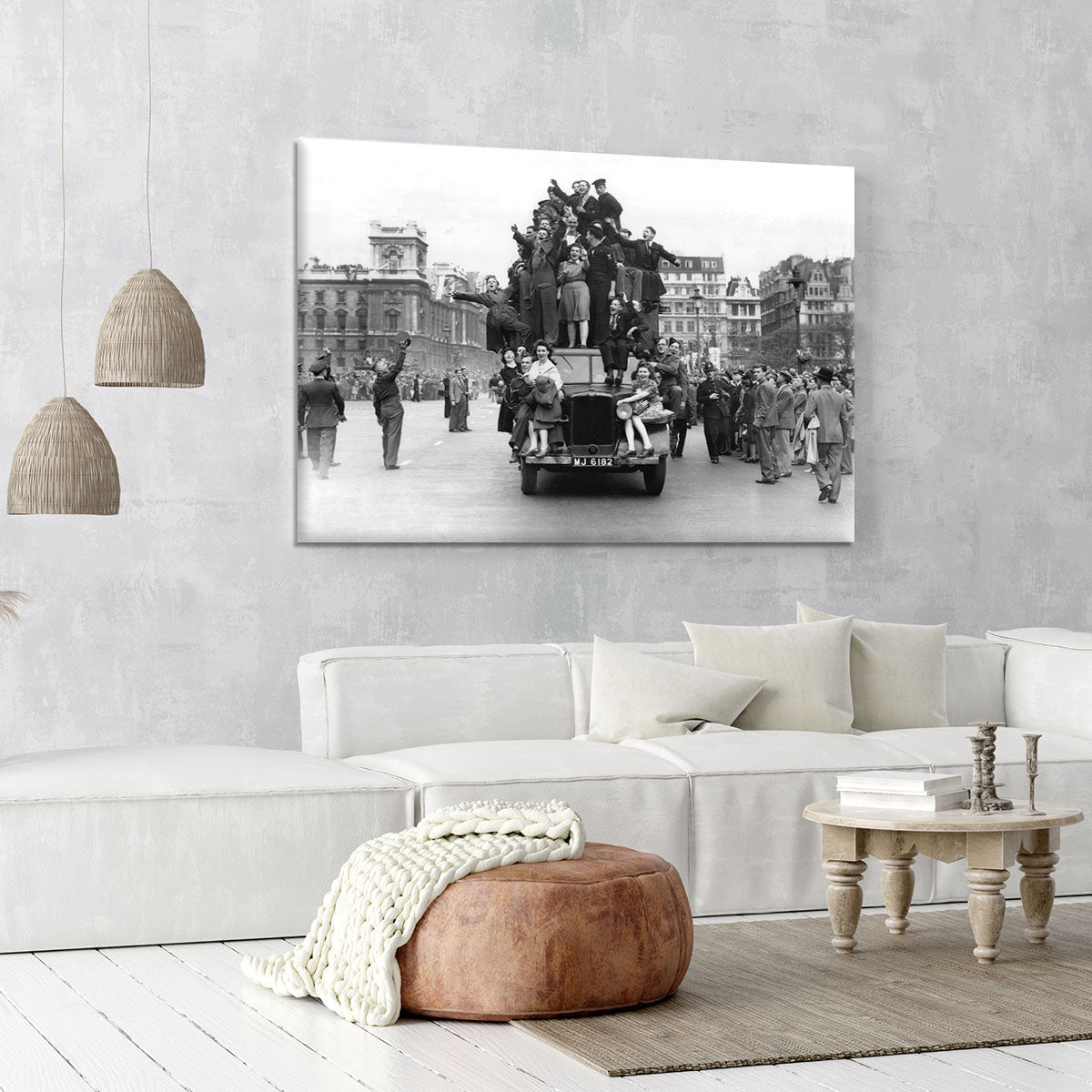 VE celebrations in London Canvas Print or Poster - Canvas Art Rocks - 6