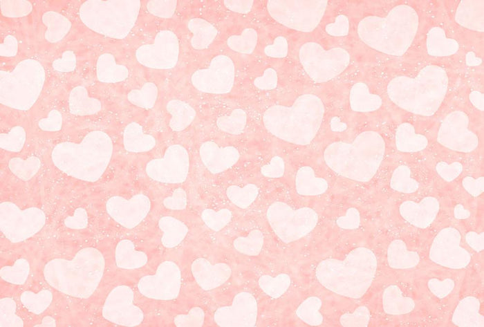 Valentine Heart pink Wall Mural Wallpaper