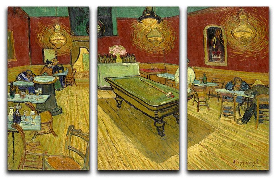 Van Gogh Night Cafe 3 Split Panel Canvas Print - Canvas Art Rocks - 4