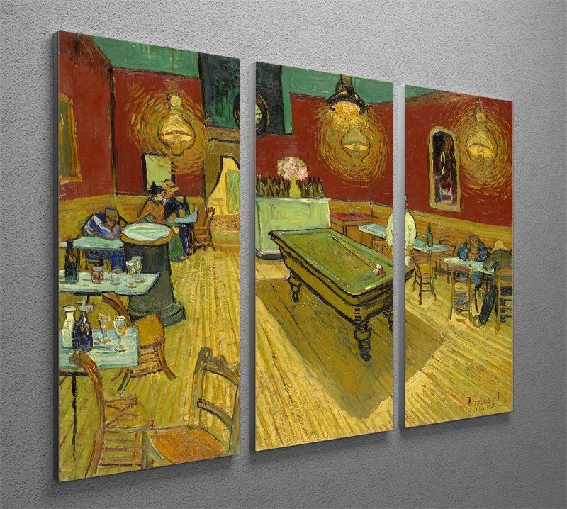 Van Gogh Night Cafe 3 Split Panel Canvas Print - Canvas Art Rocks - 4