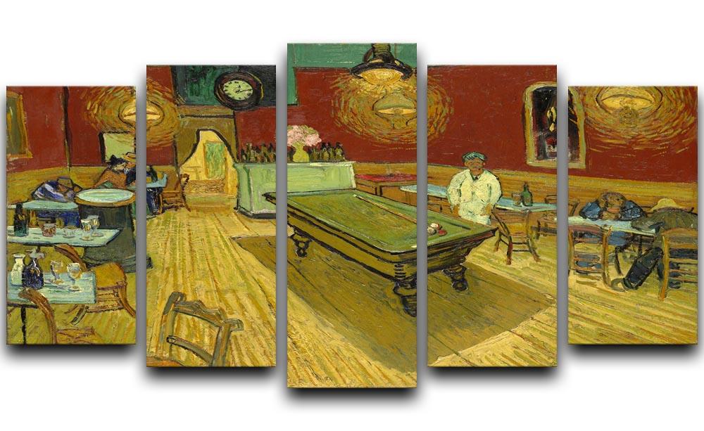 Van Gogh Night Cafe 5 Split Panel Canvas  - Canvas Art Rocks - 1
