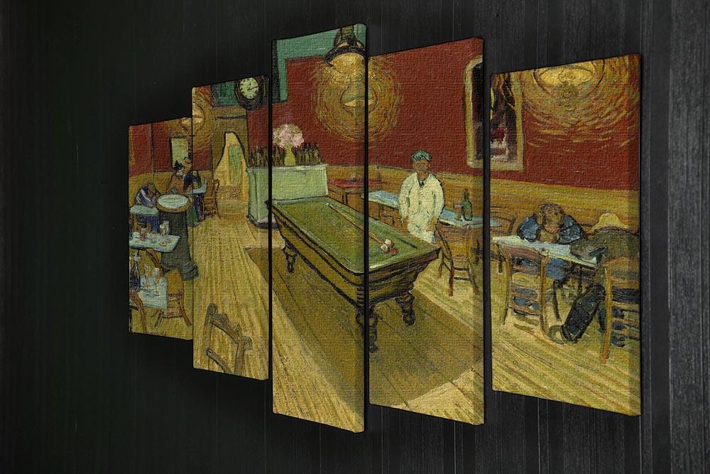 Van Gogh Night Cafe 5 Split Panel Canvas - Canvas Art Rocks - 2