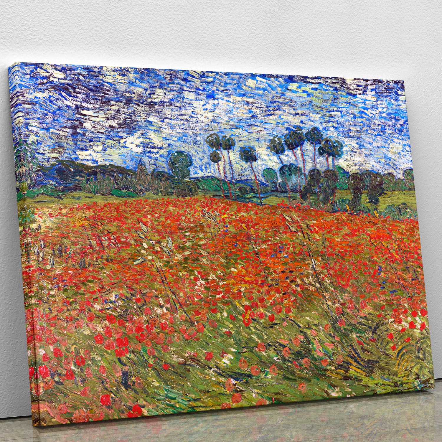 Van Gogh Poppies Field Canvas Print or Poster - Canvas Art Rocks - 1