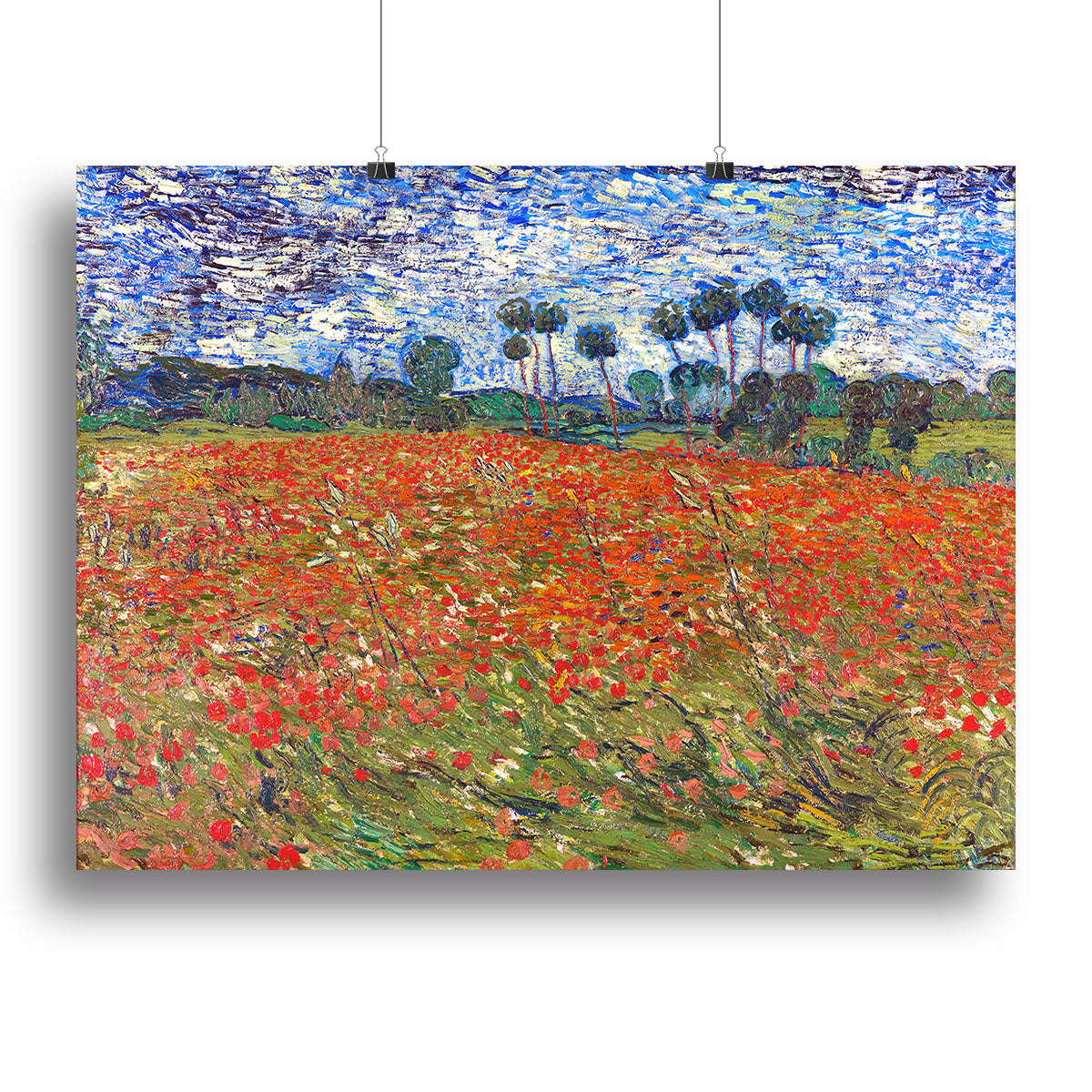 Van Gogh Poppies Field Canvas Print or Poster - Canvas Art Rocks - 2