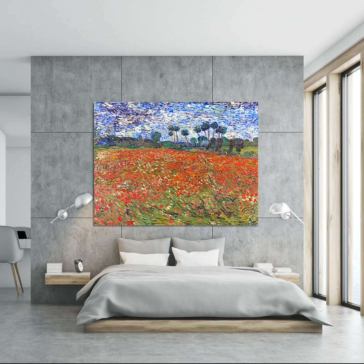 Van Gogh Poppies Field Canvas Print or Poster - Canvas Art Rocks - 5