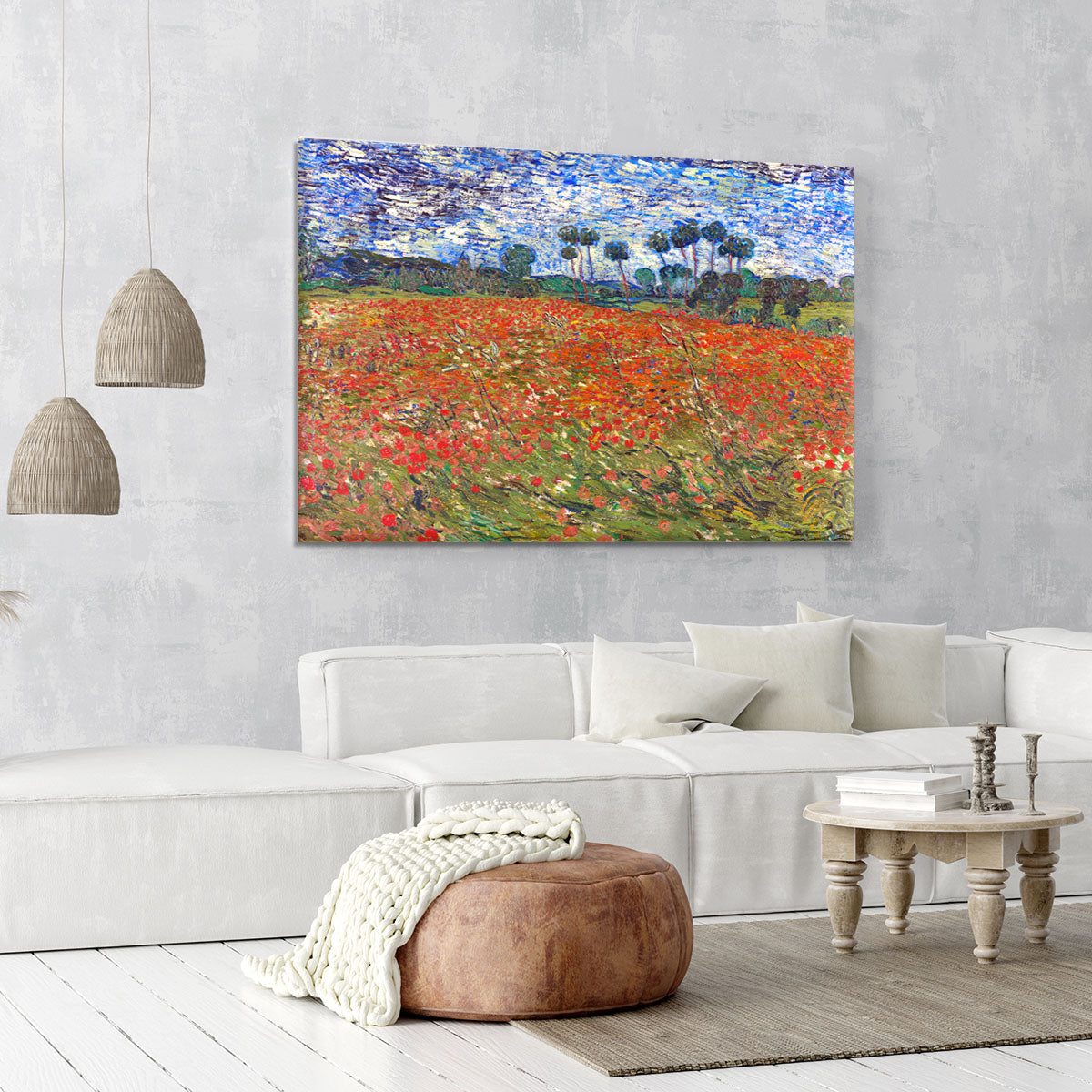 Van Gogh Poppies Field Canvas Print or Poster - Canvas Art Rocks - 6