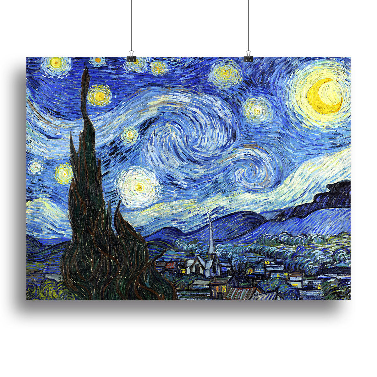 Van Gogh Starry Night Canvas Print or Poster - Canvas Art Rocks - 2