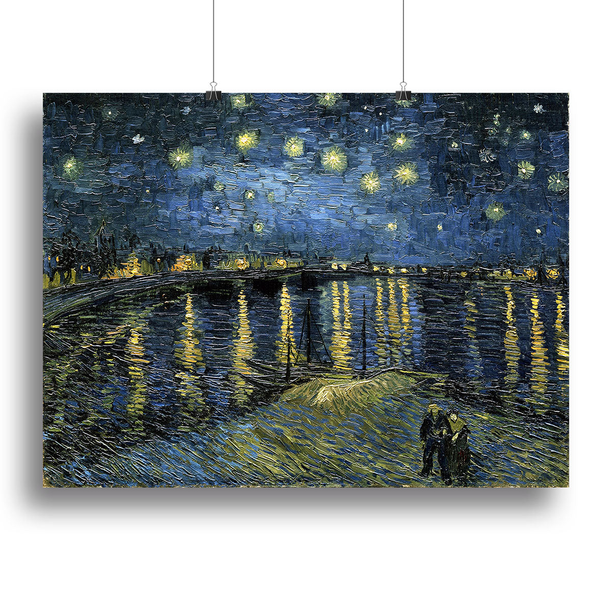Van Gogh Starry Night over the Rhone Canvas Print or Poster - Canvas Art Rocks - 2