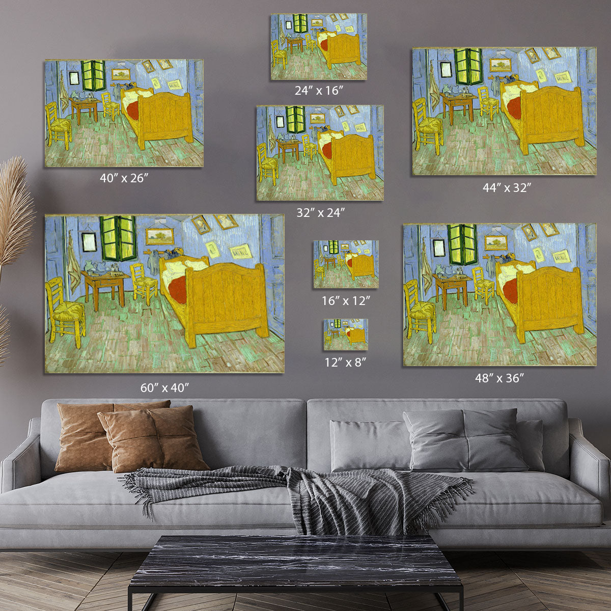 Van Gogh Vincents bedroom Canvas Print or Poster - Canvas Art Rocks - 7