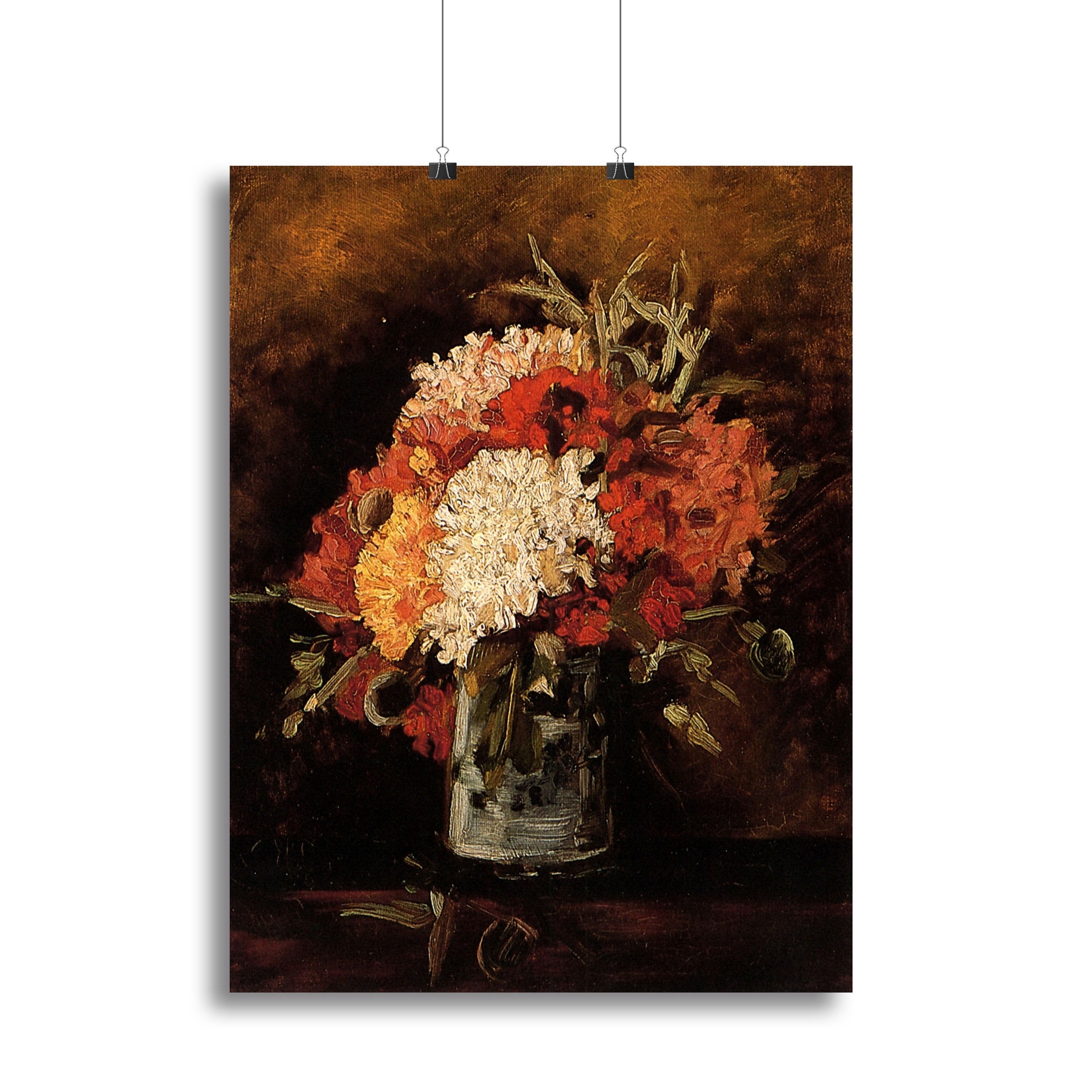 Vase with Carnations by Van Gogh Canvas Print or Poster - Canvas Art Rocks - 2