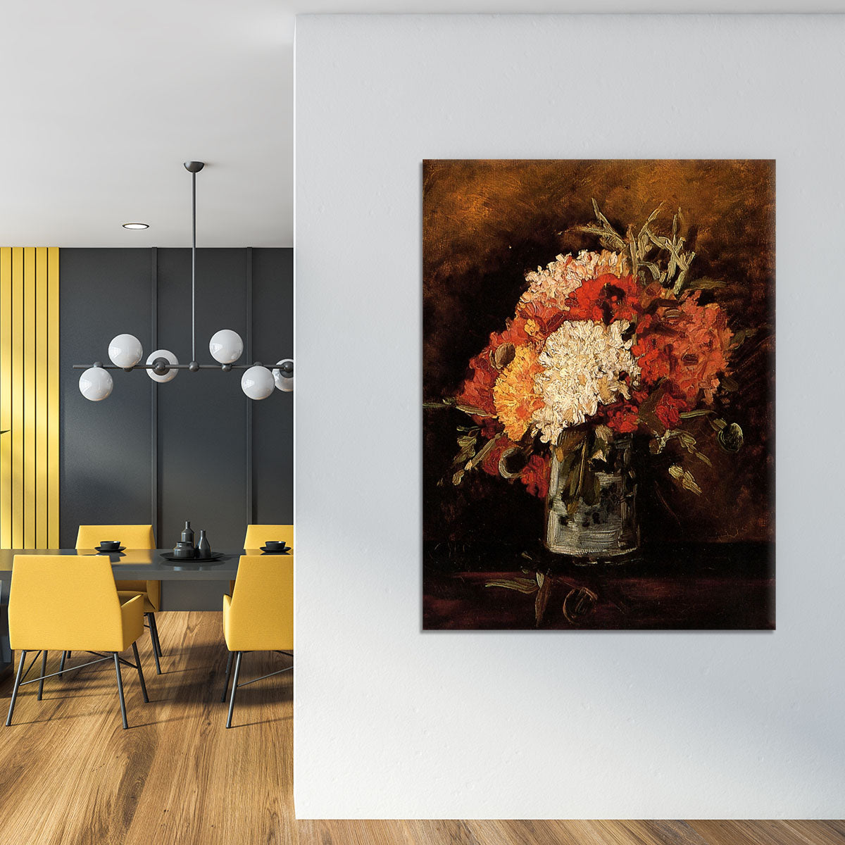 Vase with Carnations by Van Gogh Canvas Print or Poster - Canvas Art Rocks - 4