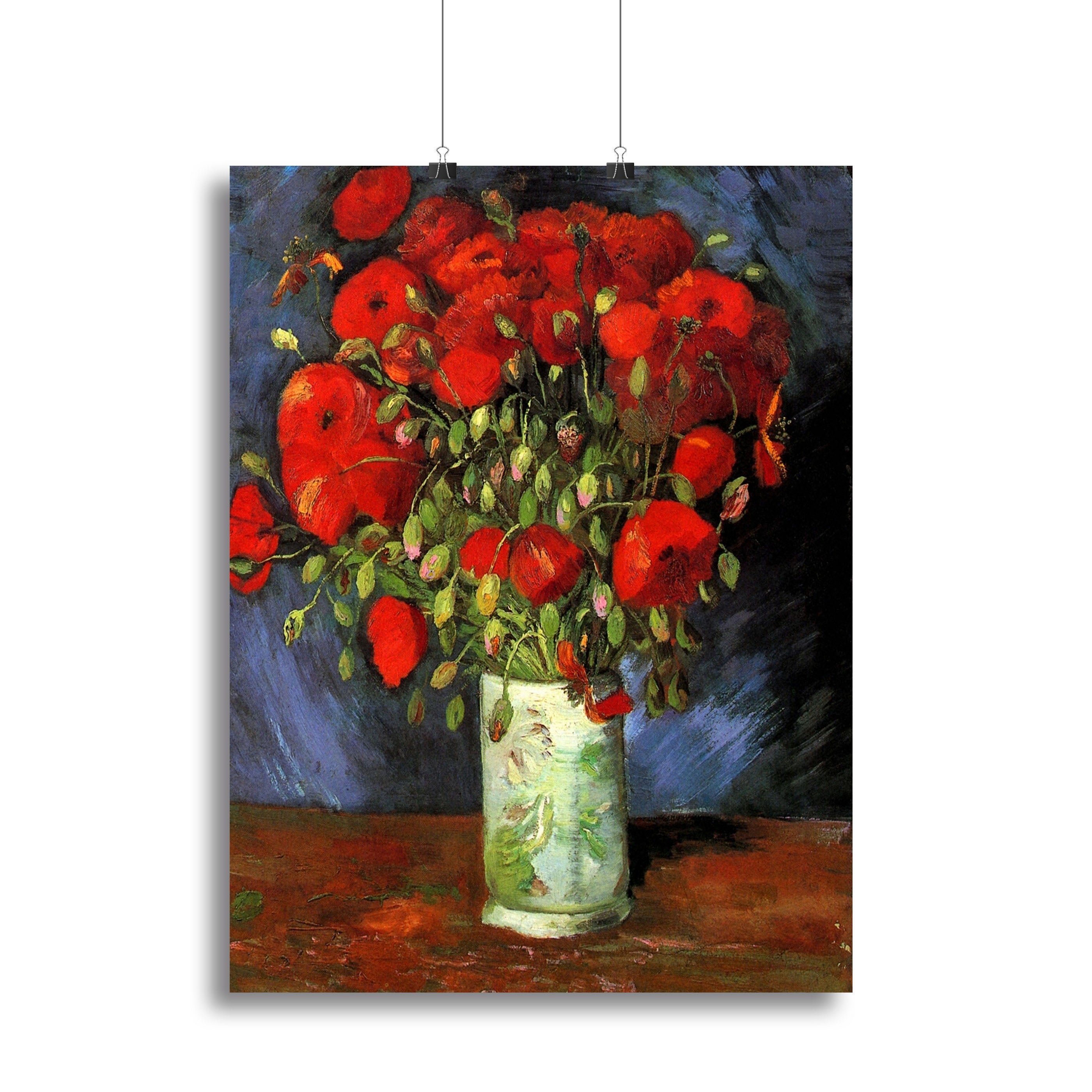 Vase with Red Poppies by Van Gogh Canvas Print or Poster - Canvas Art Rocks - 2