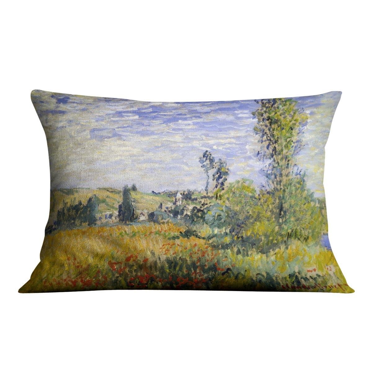 Vetheuil by Monet Cushion