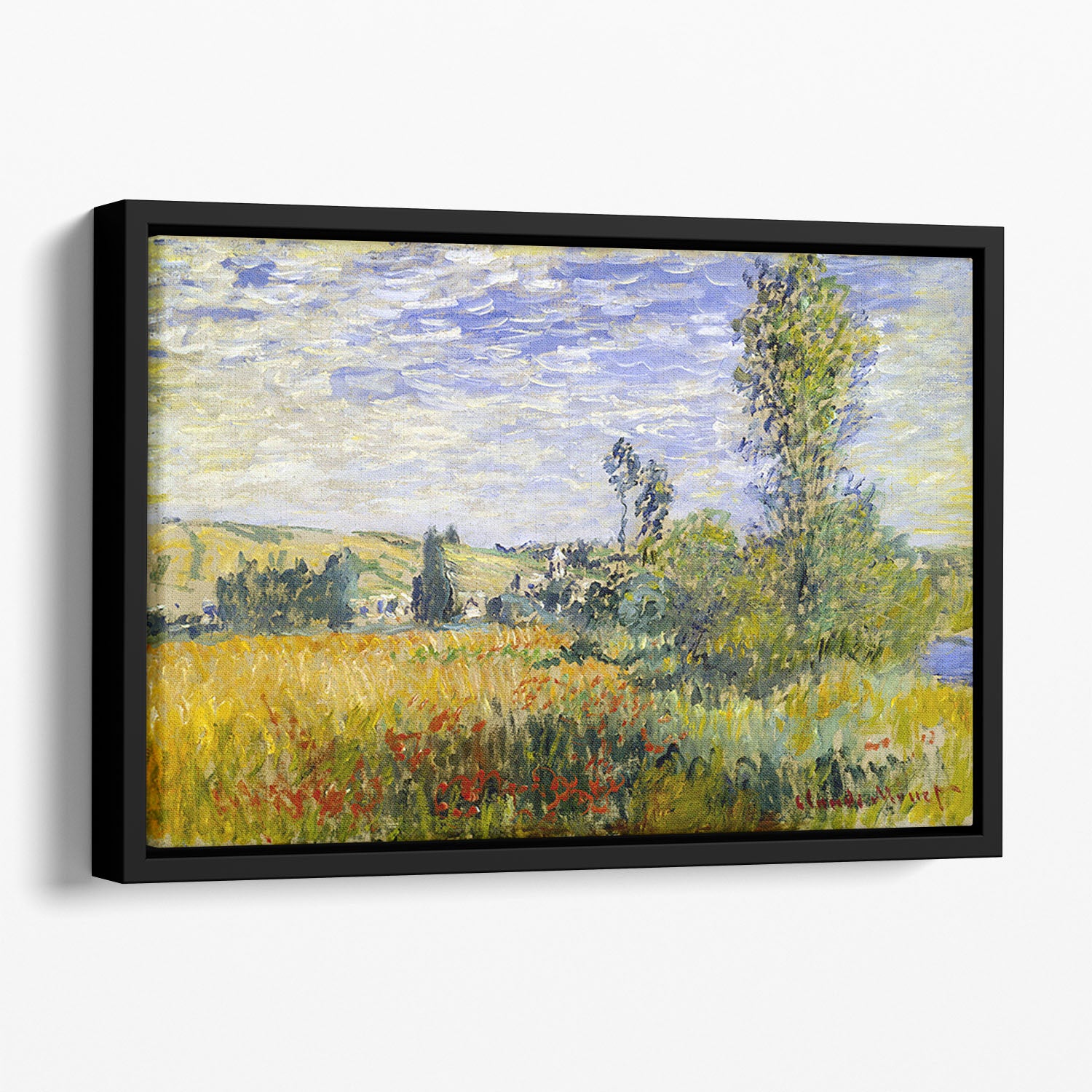 Vetheuil by Monet Floating Framed Canvas