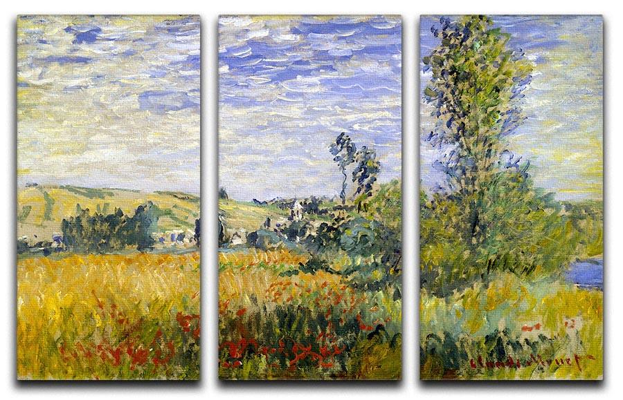 Vetheuil by Monet Split Panel Canvas Print - Canvas Art Rocks - 4