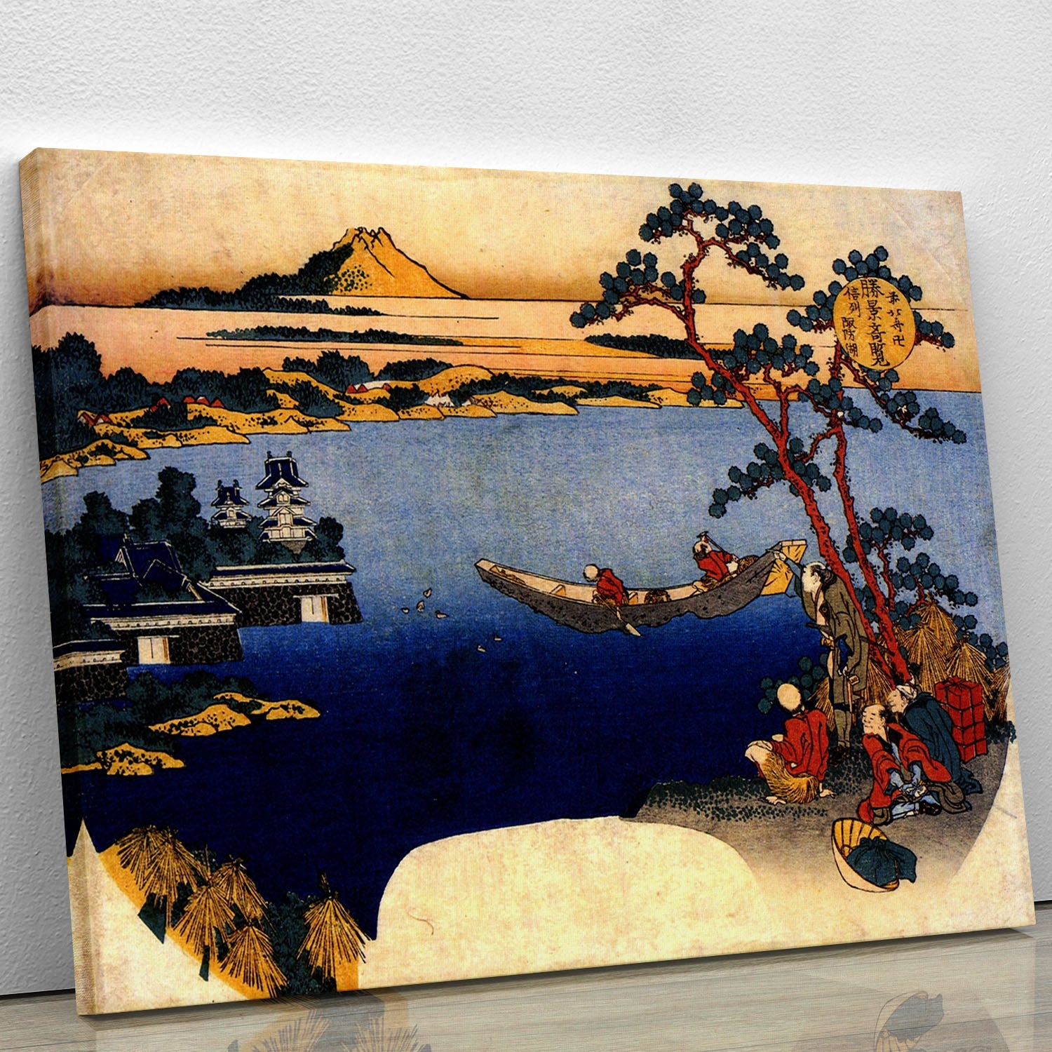 View of lake Suwa by Hokusai Canvas Print or Poster - Canvas Art Rocks - 1