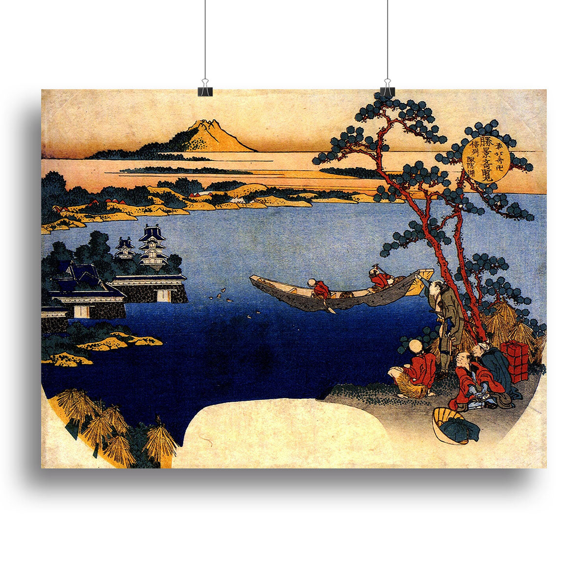 View of lake Suwa by Hokusai Canvas Print or Poster - Canvas Art Rocks - 2