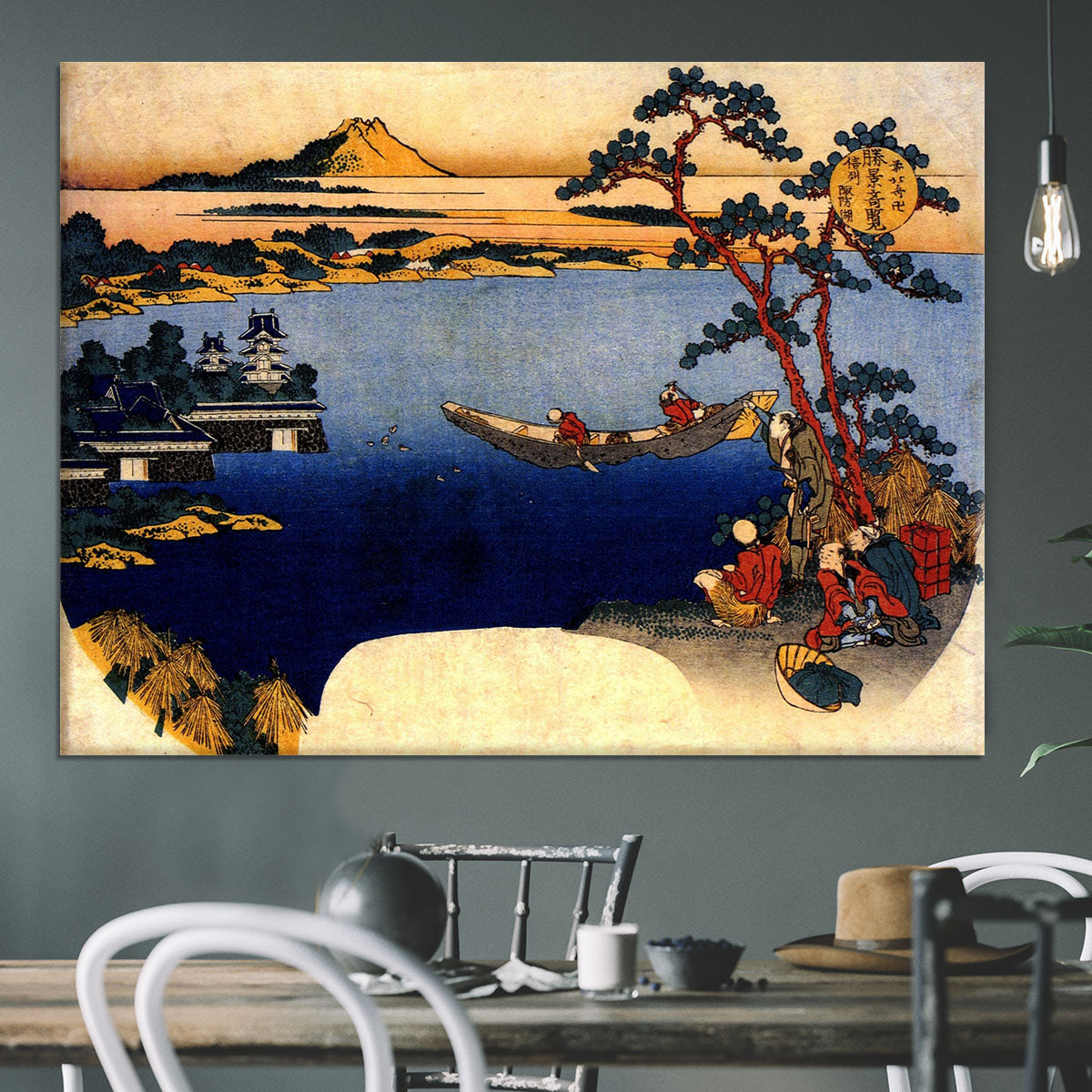 View of lake Suwa by Hokusai Canvas Print or Poster - Canvas Art Rocks - 3