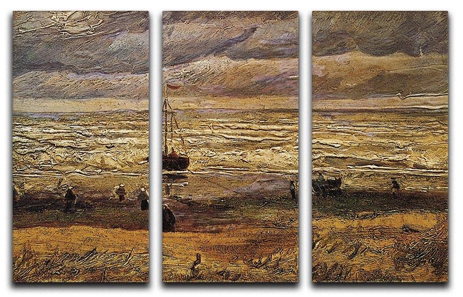 View of the Sea at Scheveningen by Van Gogh 3 Split Panel Canvas Print - Canvas Art Rocks - 4