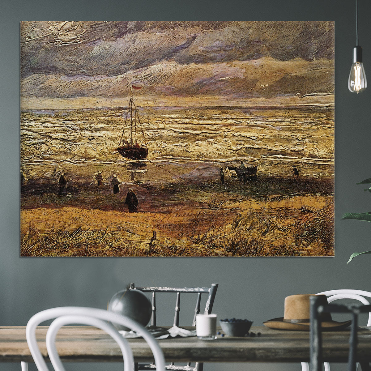View of the Sea at Scheveningen by Van Gogh Canvas Print or Poster - Canvas Art Rocks - 3