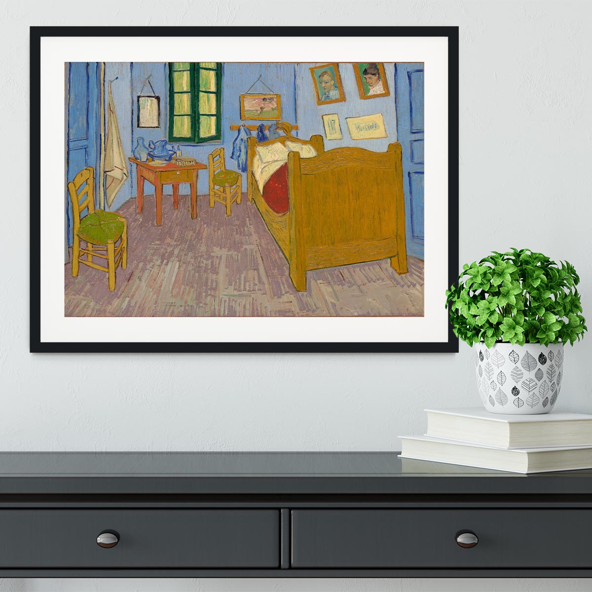 Vincents bedroom at Arles Framed Print - Canvas Art Rocks - 1