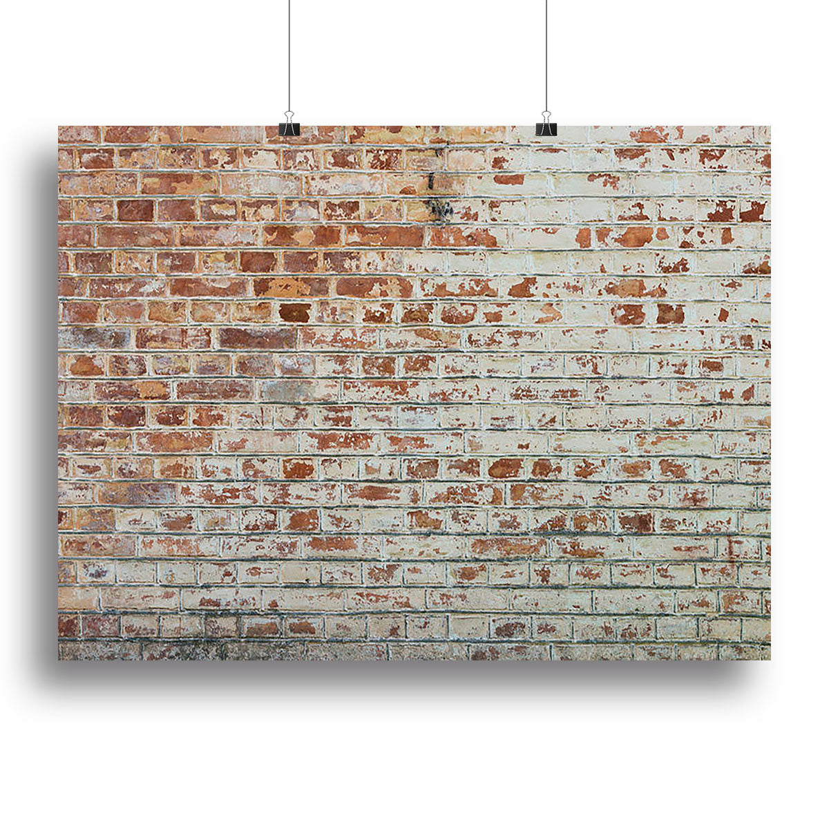 Vintage dirty brick wall Canvas Print or Poster - Canvas Art Rocks - 2