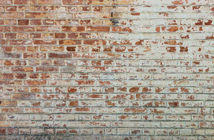 Vintage dirty brick wall Wall Mural Wallpaper - Canvas Art Rocks - 1