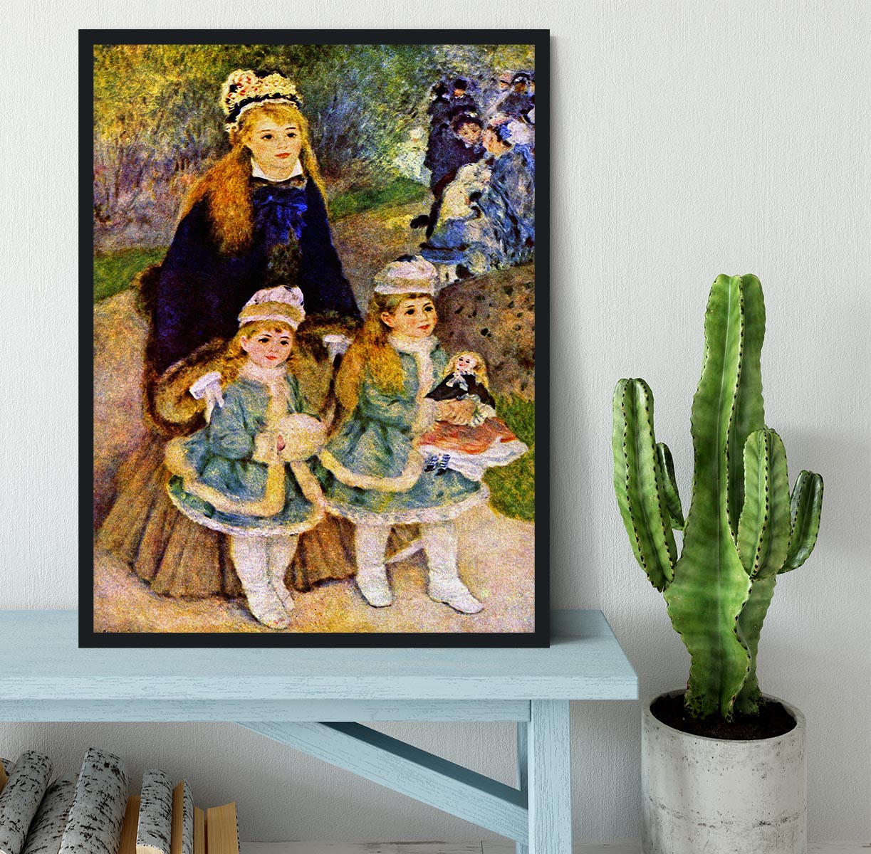 Walk 2 by Renoir Framed Print - Canvas Art Rocks - 2