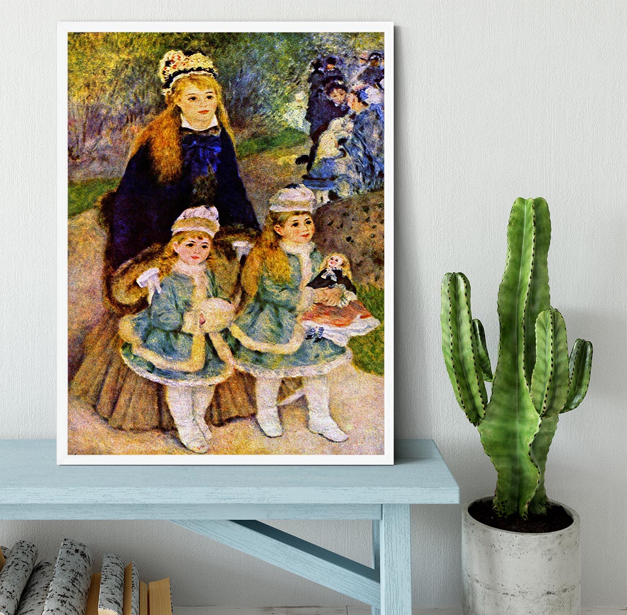 Walk 2 by Renoir Framed Print - Canvas Art Rocks -6