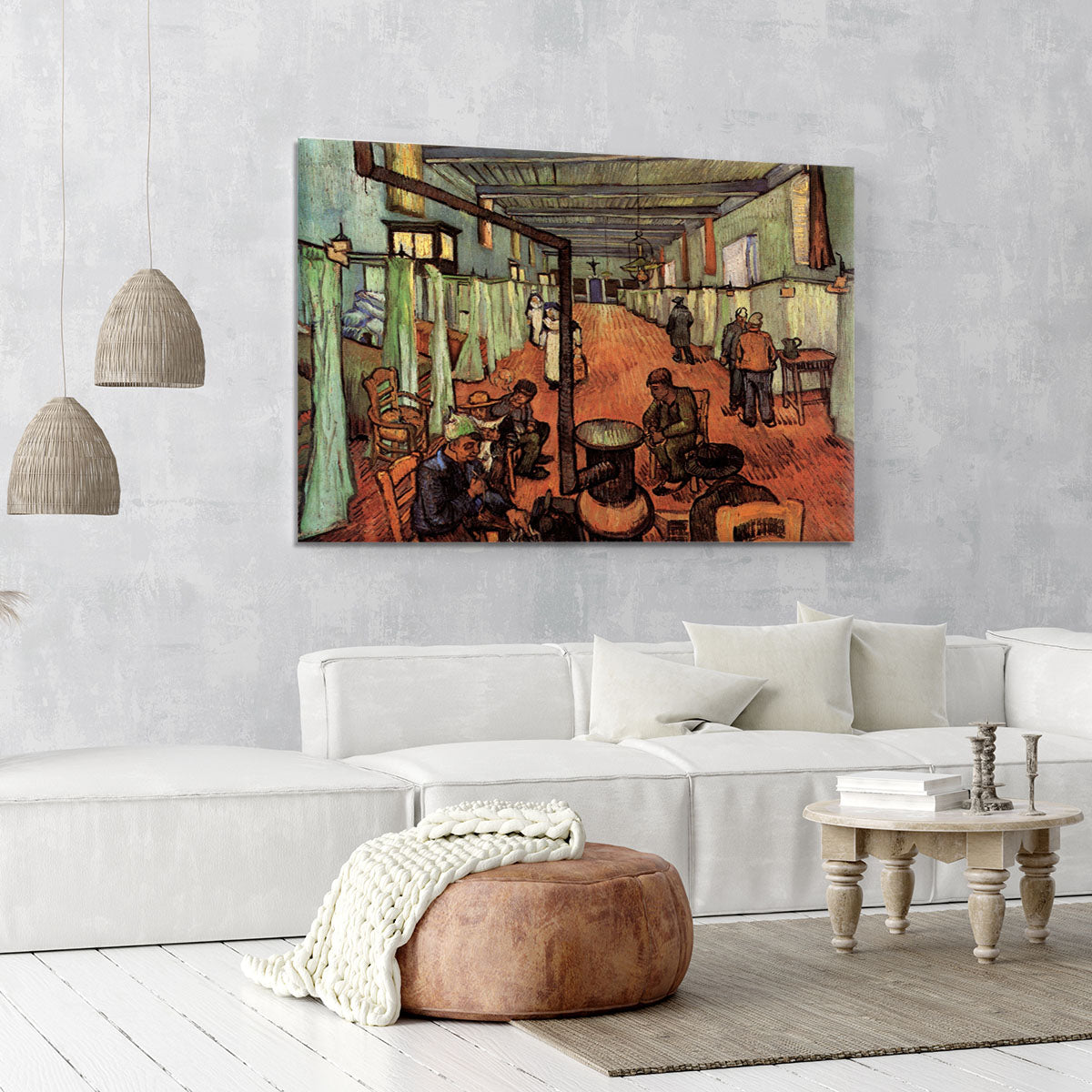 Ward in the Hospital in Arles by Van Gogh Canvas Print or Poster - Canvas Art Rocks - 6