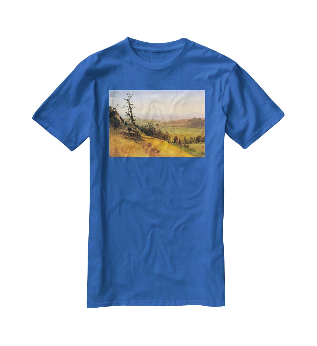 Wasatch Mountains Nebraska by Bierstadt T-Shirt - Canvas Art Rocks - 2