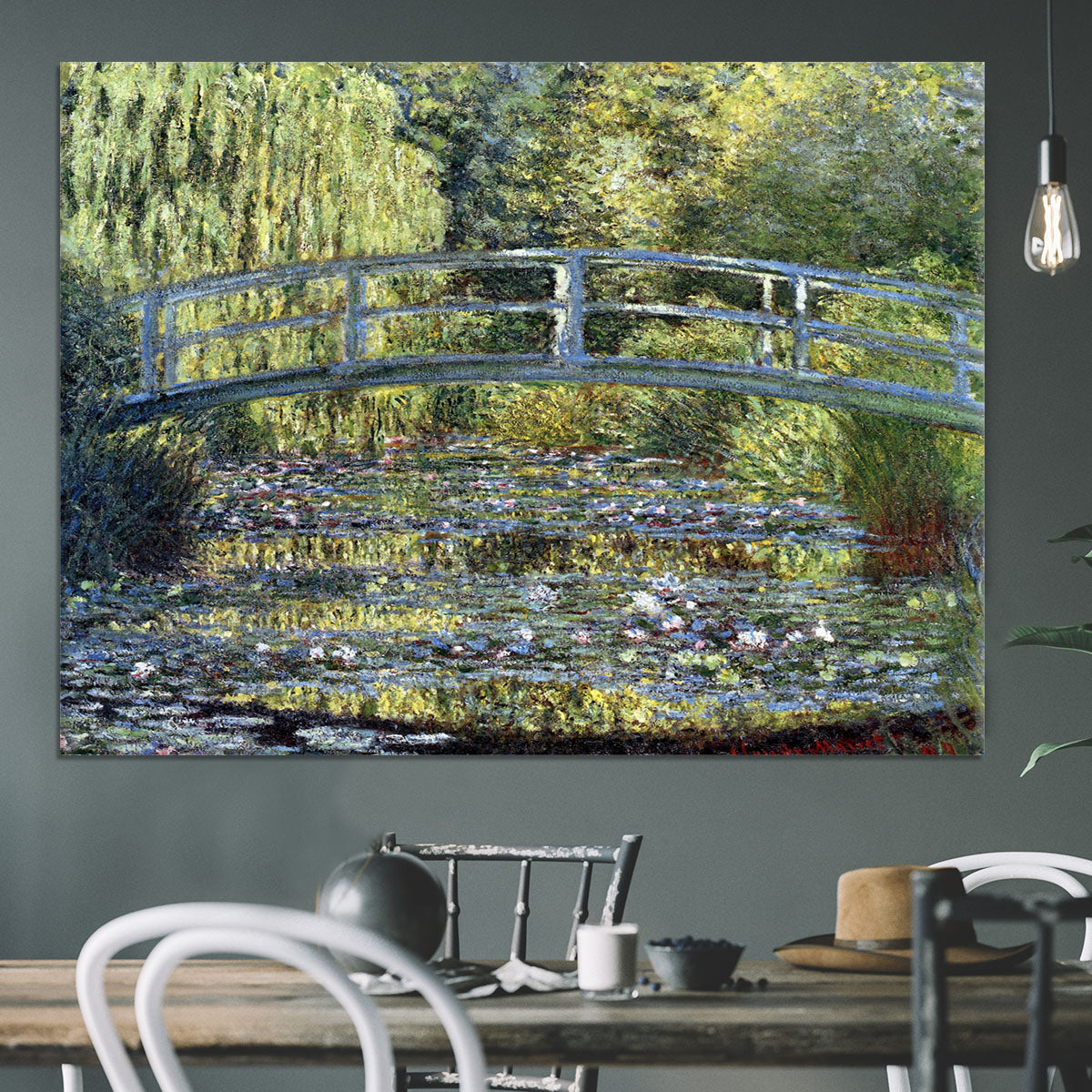 Water Lilies 9 by Monet Canvas Print or Poster - Canvas Art Rocks - 3