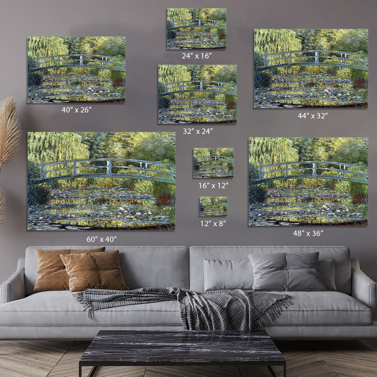 Water Lilies 9 by Monet Canvas Print or Poster - Canvas Art Rocks - 7