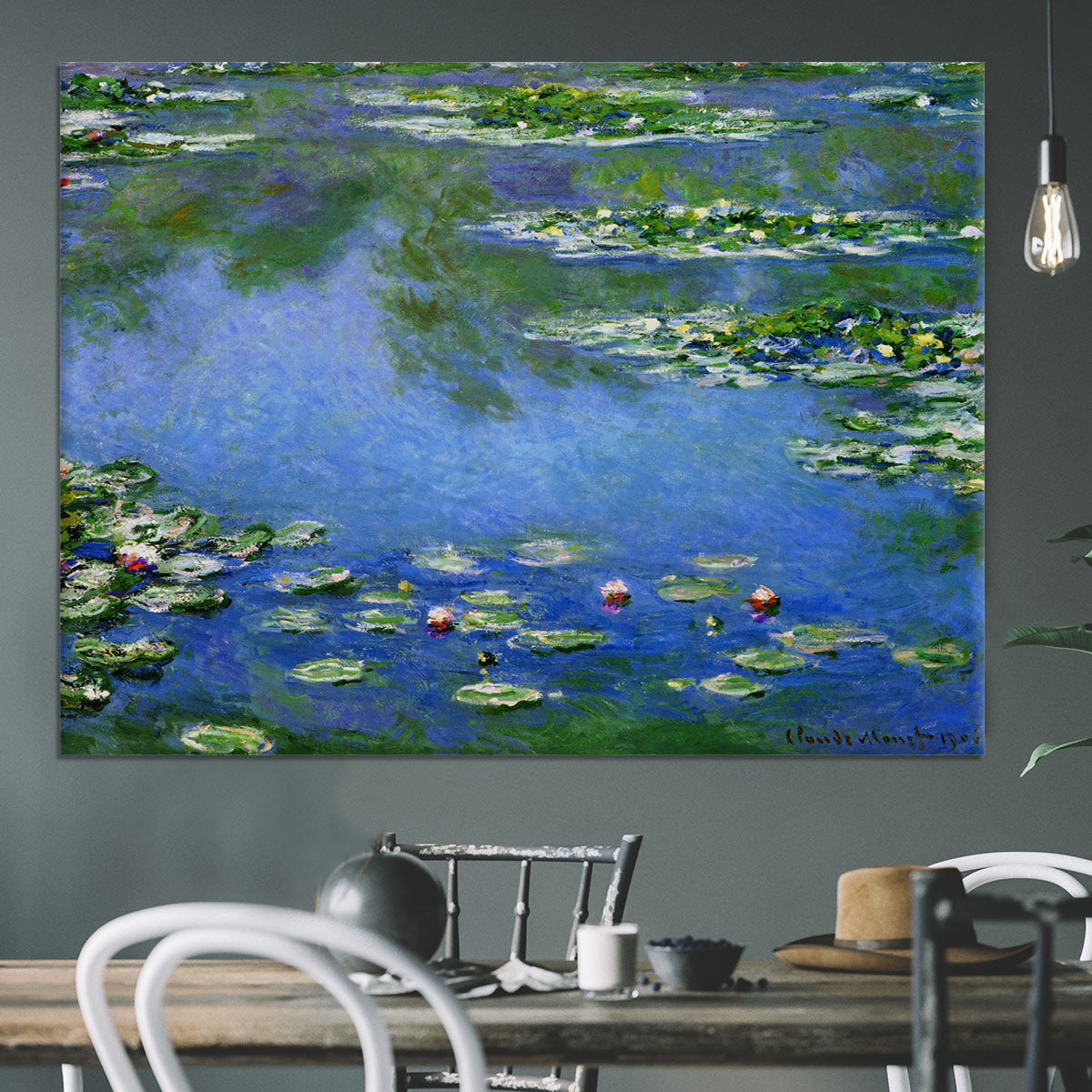 Water Lilies by Monet Canvas Print or Poster - Canvas Art Rocks - 3