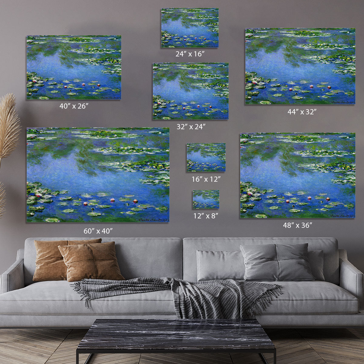 Water Lilies by Monet Canvas Print or Poster - Canvas Art Rocks - 7