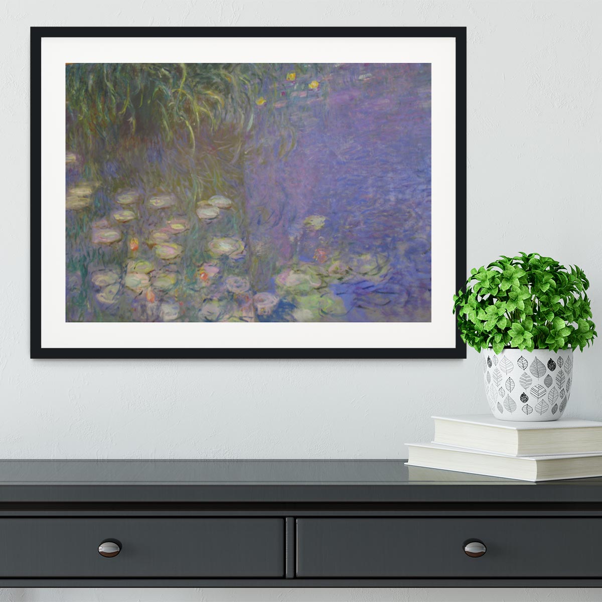 Water Lillies 13 by Monet Framed Print - Canvas Art Rocks - 1