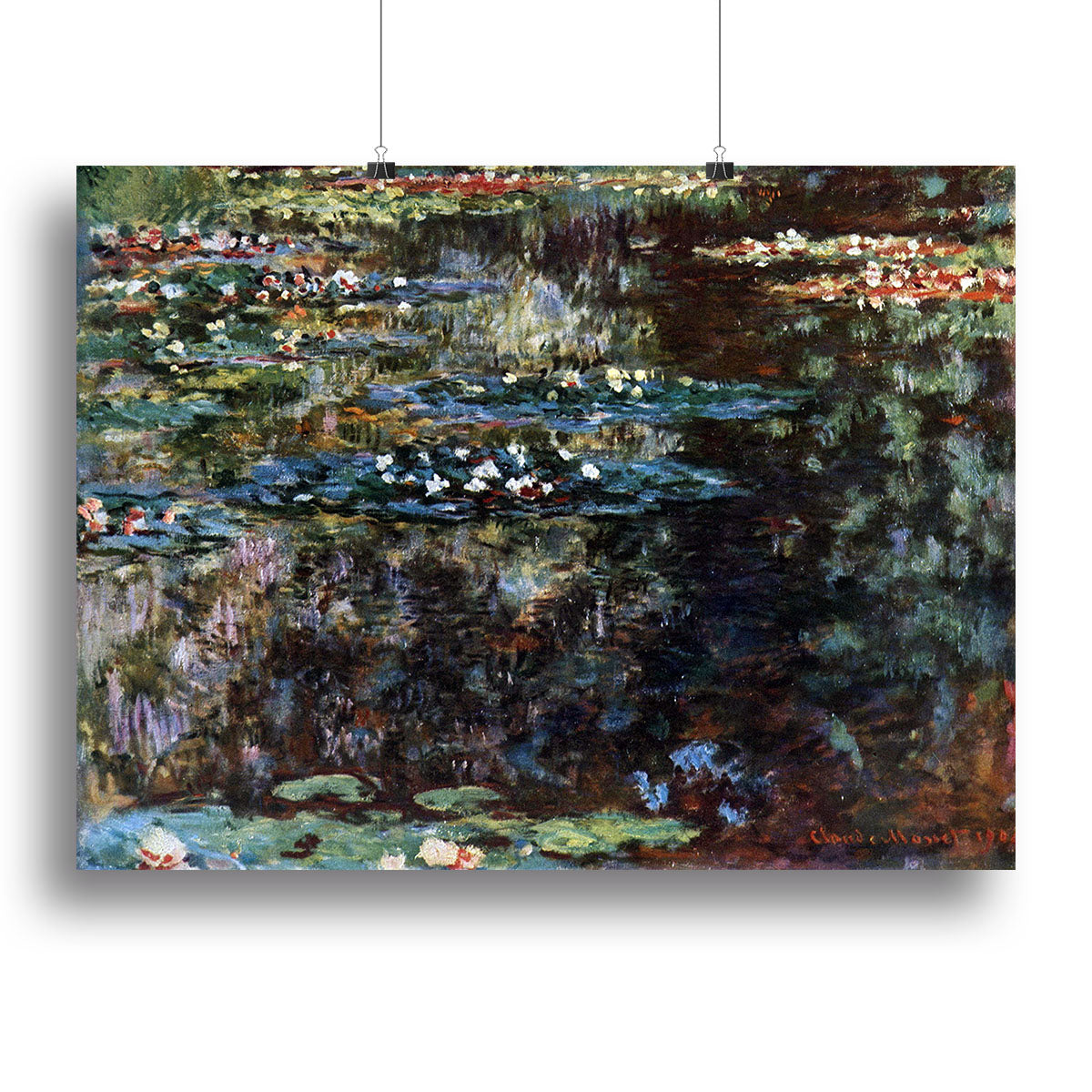 Water garden at Giverny by Monet Canvas Print or Poster - Canvas Art Rocks - 2