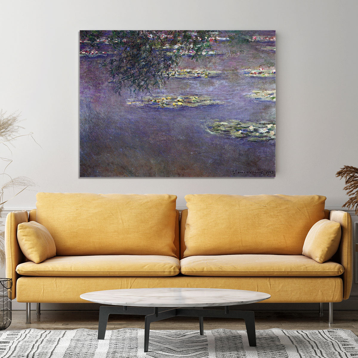 Water lilies water landscape 1 by Monet Canvas Print or Poster - Canvas Art Rocks - 4