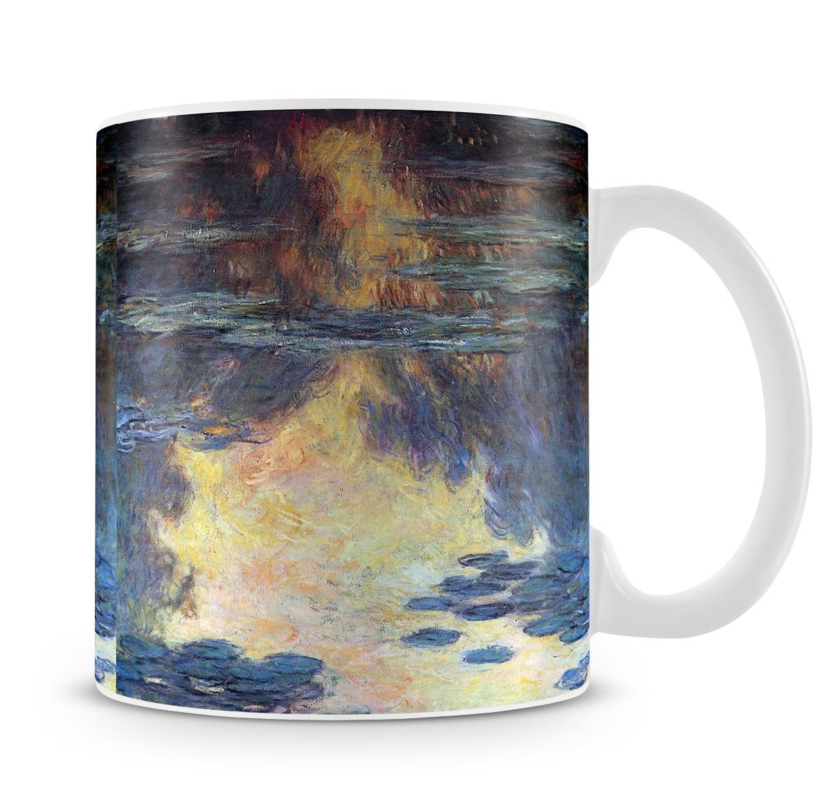 Water lilies water landscape 2 by Monet Mug - Canvas Art Rocks - 4