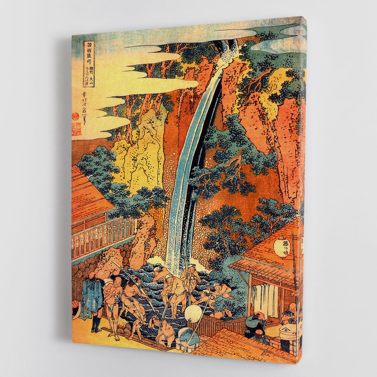 Waterfalls in all provinces 2 by Hokusai Canvas Print or Poster - Canvas Art Rocks - 1