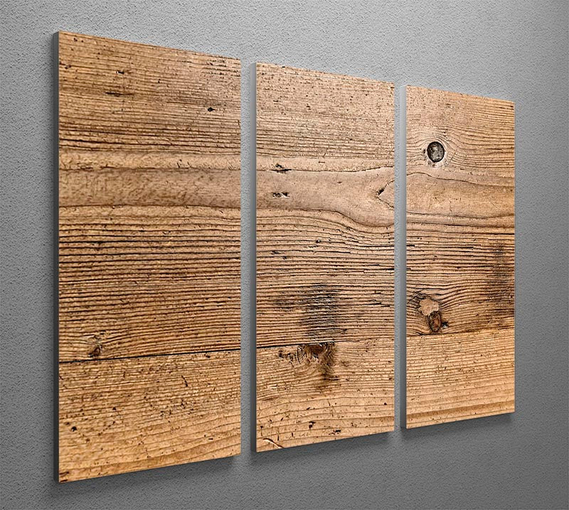 Weathered wood 3 Split Panel Canvas Print - Canvas Art Rocks - 2