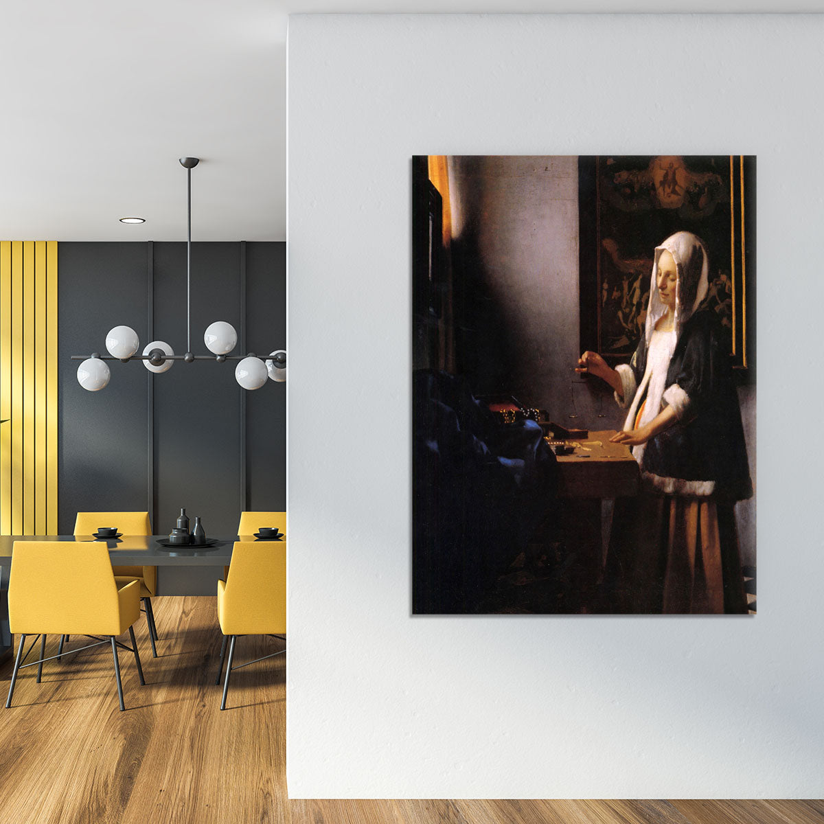 Weights by Vermeer Canvas Print or Poster - Canvas Art Rocks - 4
