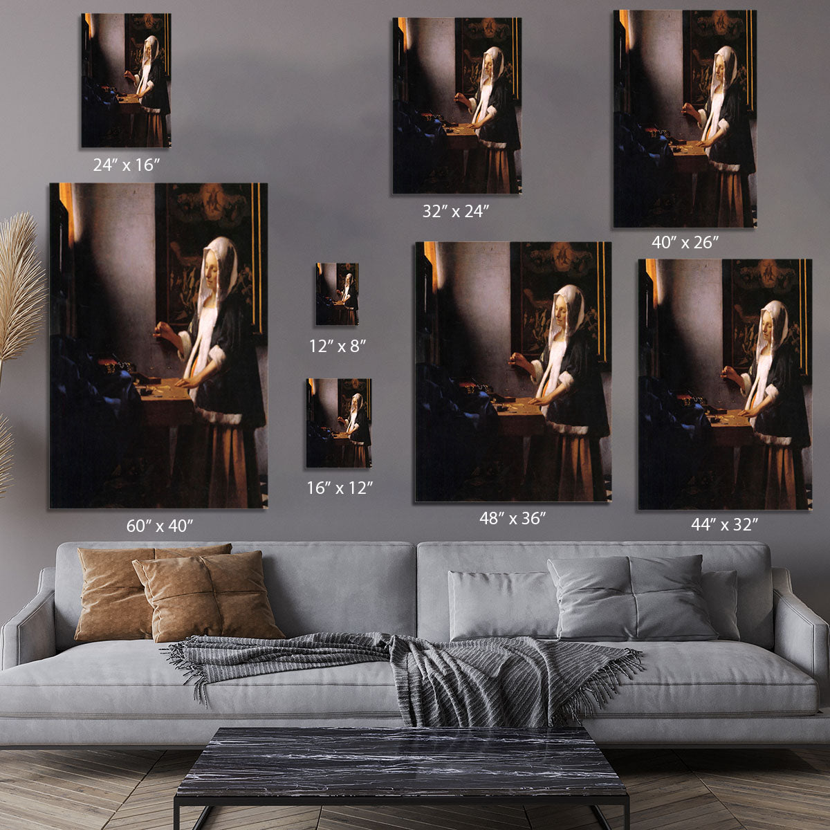 Weights by Vermeer Canvas Print or Poster - Canvas Art Rocks - 7