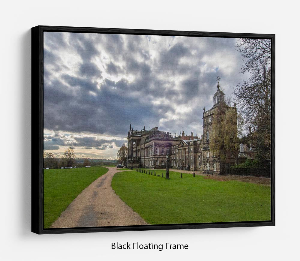 Wentworth Woodhouse Hall Floating Frame Canvas - Canvas Art Rocks - 1