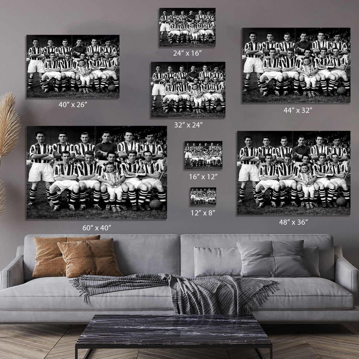 West Bromwich Albion Football Club Team Photo 1955-56 Canvas Print or Poster - Canvas Art Rocks - 7