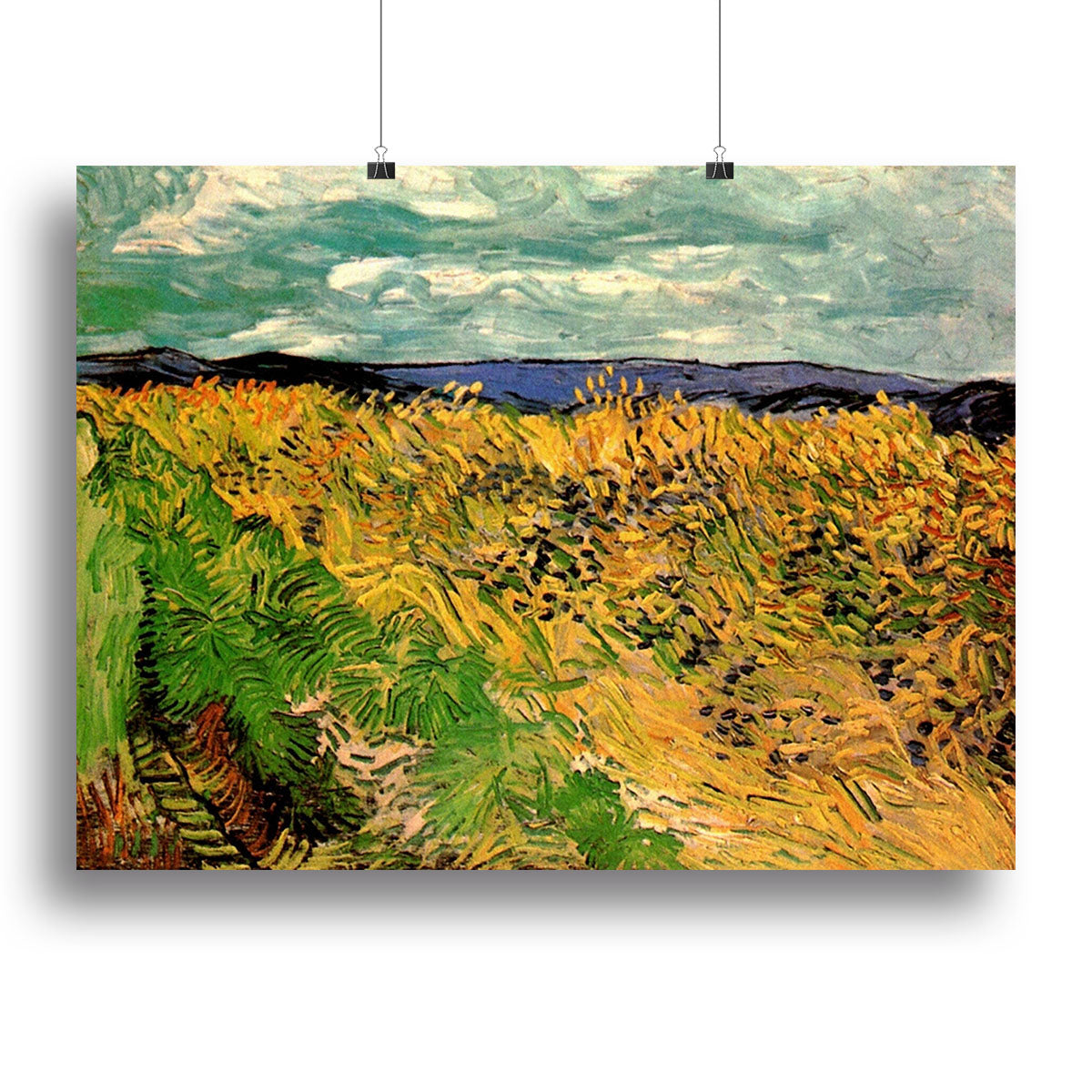 Wheat Field with Cornflowers by Van Gogh Canvas Print or Poster - Canvas Art Rocks - 2
