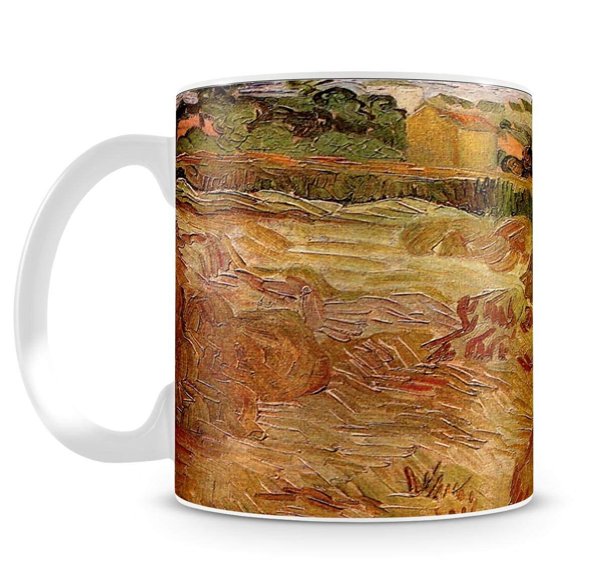 Wheat Fields with Auvers in the Background by Van Gogh Mug - Canvas Art Rocks - 4