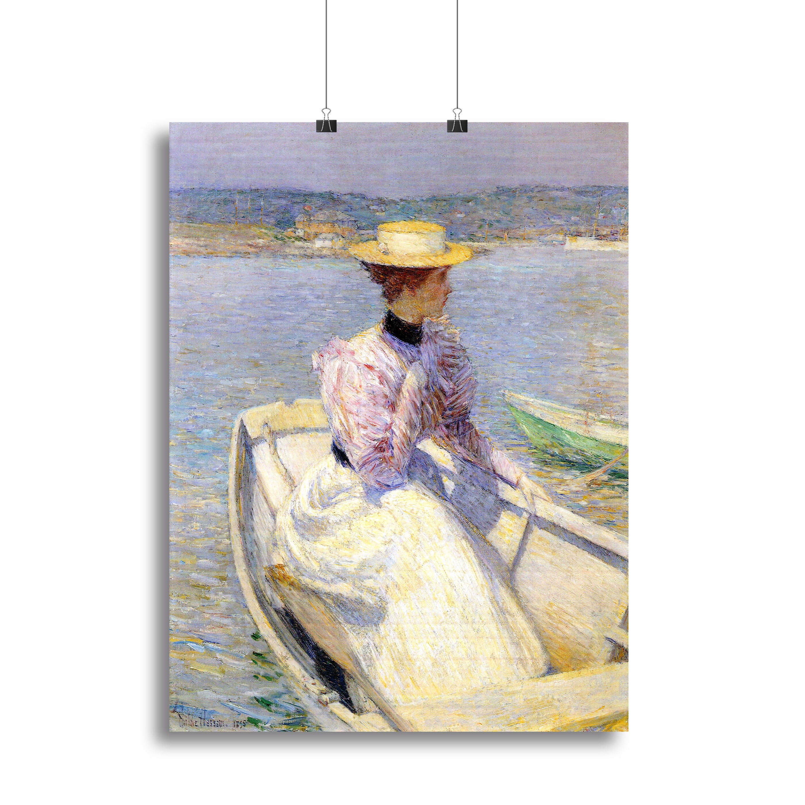 White Dory Gloucester by Hassam Canvas Print or Poster - Canvas Art Rocks - 2